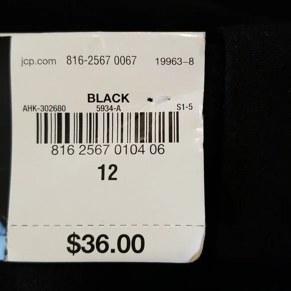 Worthington Black Career Wear Dress Pants Women's Size 12 - Picture 6 of 6